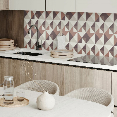 Rectangular wall panel Abstract triangles in a geometric style