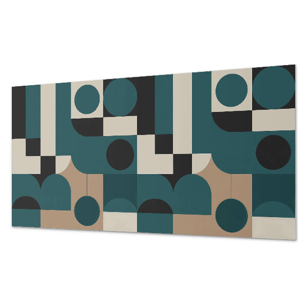 Rectangular bathroom wall panel Creative forms and abstract shapes