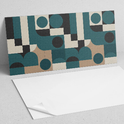 Rectangular bathroom wall panel Creative forms and abstract shapes