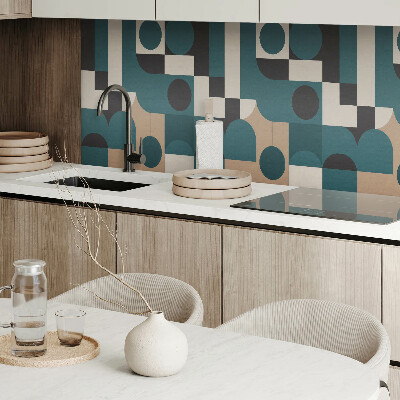 Rectangular bathroom wall panel Creative forms and abstract shapes
