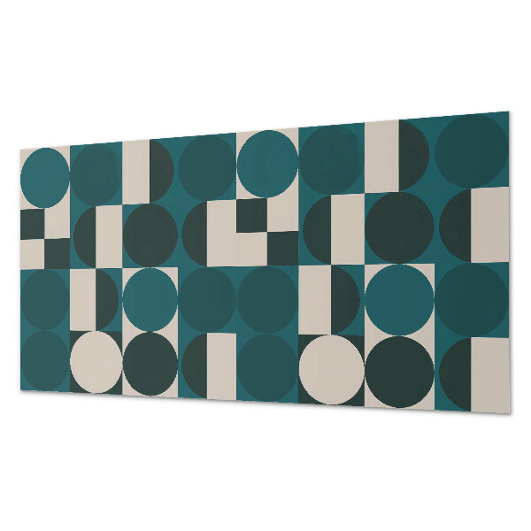 Rectangular decorative wall panel Shapes and forms in a geometric style