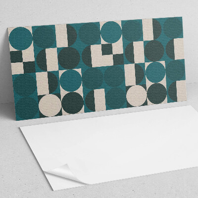 Rectangular decorative wall panel Shapes and forms in a geometric style