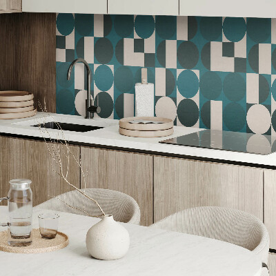 Rectangular decorative wall panel Shapes and forms in a geometric style