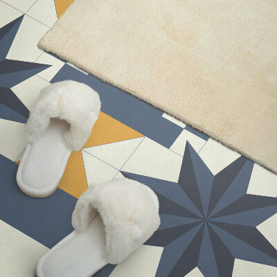 Rectangular bathroom wall panel Geometric star shapes