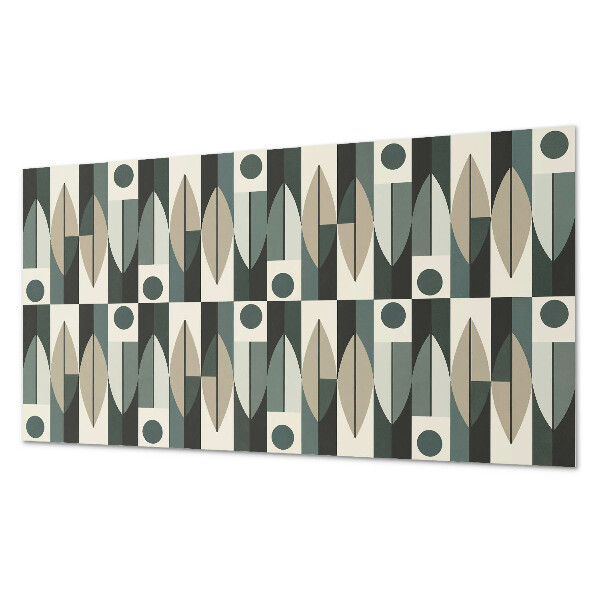 Rectangular wall panel Modern geometric motif
