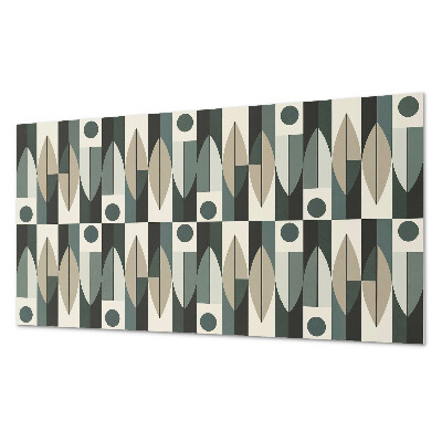 Rectangular wall panel Modern geometric motif