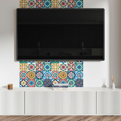 Rectangular bathroom wall panel Mosaic patterns in a harmonious arrangement