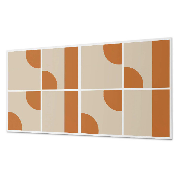 Rectangular bathroom wall panel Abstract geometric forms