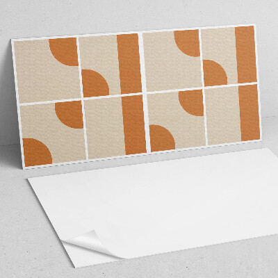 Rectangular bathroom wall panel Abstract geometric forms