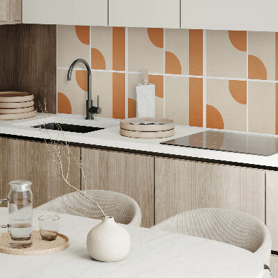 Rectangular bathroom wall panel Abstract geometric forms