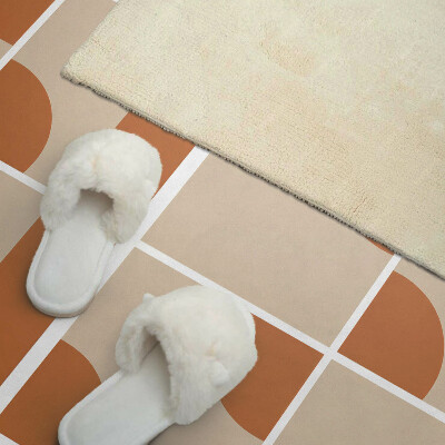 Rectangular bathroom wall panel Abstract geometric forms