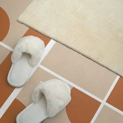 Rectangular bathroom wall panel Abstract geometric forms