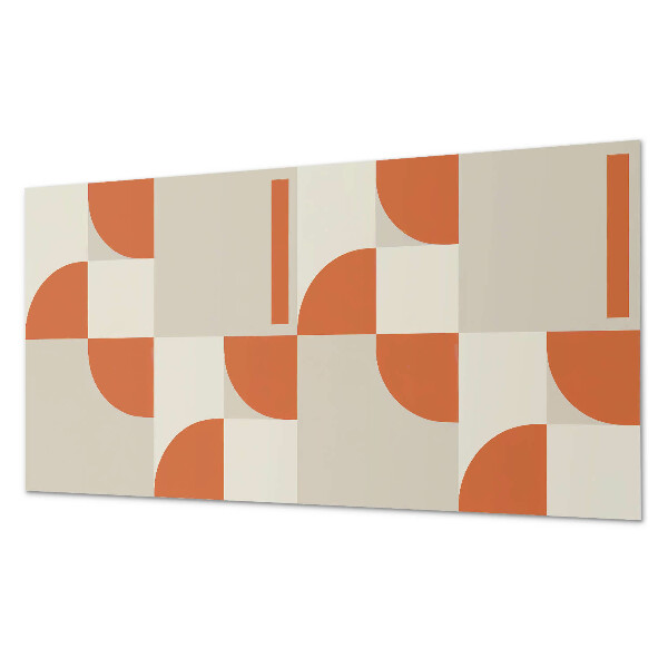 Rectangular wall panel Abstract set of forms