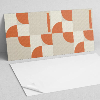 Rectangular wall panel Abstract set of forms