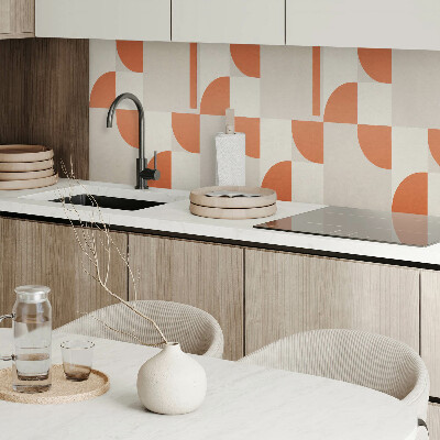 Rectangular wall panel Abstract set of forms