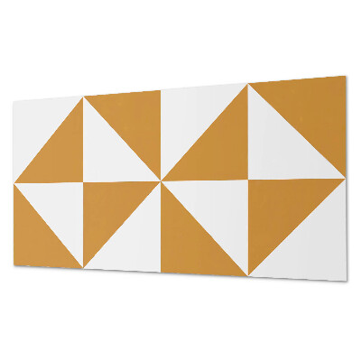 Rectangular decorative wall panel Triangular patterns in square frames