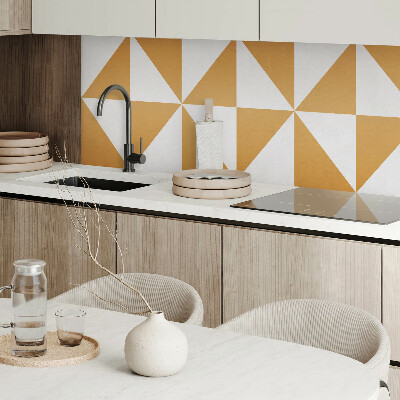 Rectangular decorative wall panel Triangular patterns in square frames