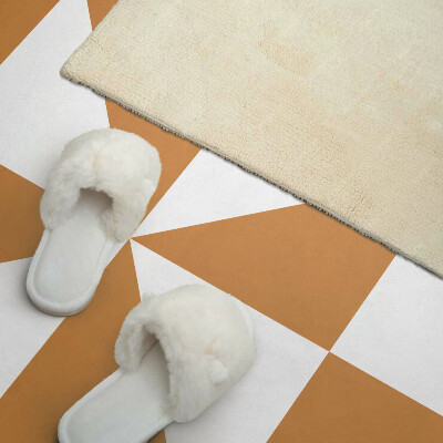 Rectangular decorative wall panel Triangular patterns in square frames