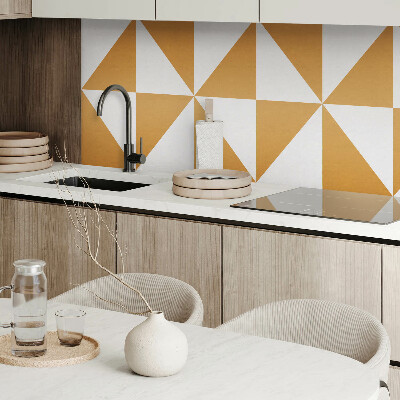 Rectangular decorative wall panel Triangular patterns in square frames