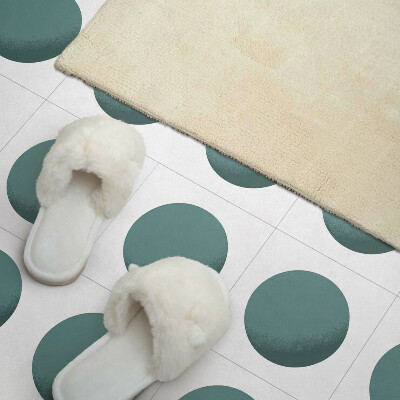 Rectangular wall panel Geometric circles in a grid