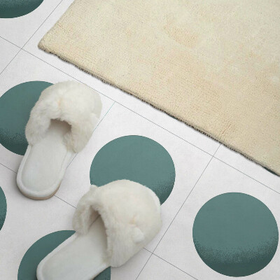 Rectangular wall panel Geometric circles in a grid
