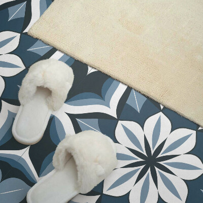 Rectangular decorative wall panel Floral harmony in symmetry