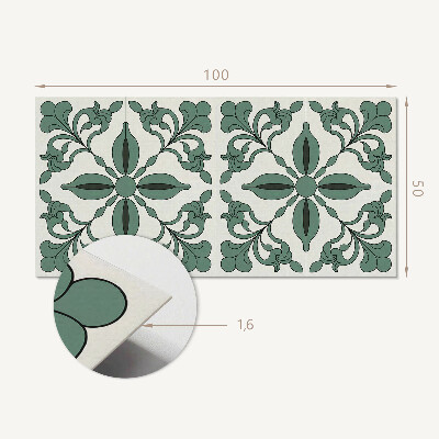 Rectangular wall panel Stylish plant motif