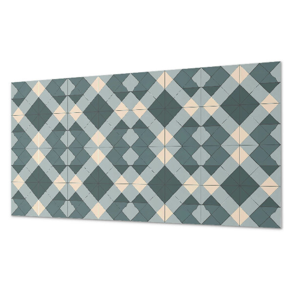 Rectangular wall panel Geometric style rhombus pattern