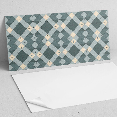 Rectangular wall panel Geometric style rhombus pattern