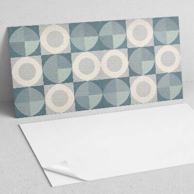 Rectangular bathroom wall panel Shapes and circles in harmony