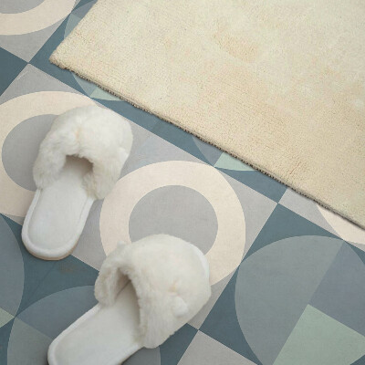 Rectangular bathroom wall panel Shapes and circles in harmony