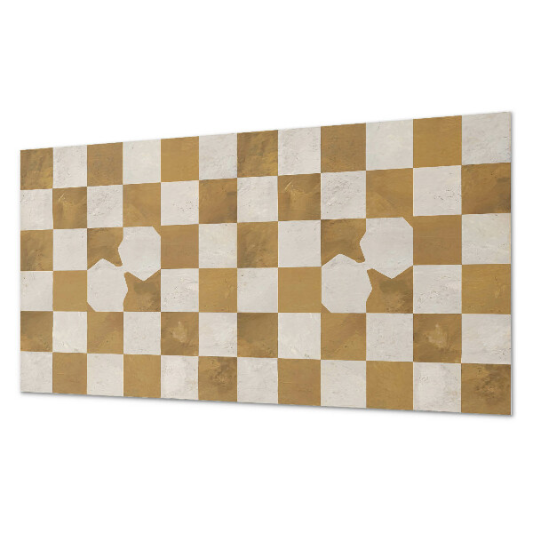 Rectangular decorative wall panel Modern graphic checkerboard