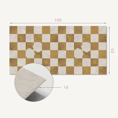 Rectangular decorative wall panel Modern graphic checkerboard