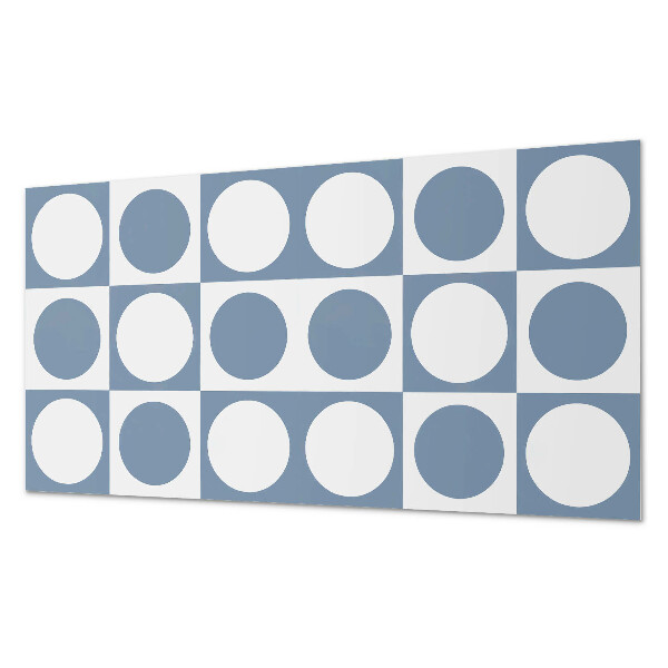 Rectangular wall panel Circular patterns in a mesh composition