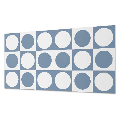 Rectangular wall panel Circular patterns in a mesh composition