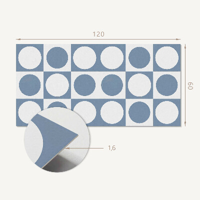 Rectangular wall panel Circular patterns in a mesh composition