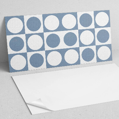 Rectangular wall panel Circular patterns in a mesh composition