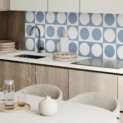 Rectangular wall panel Circular patterns in a mesh composition
