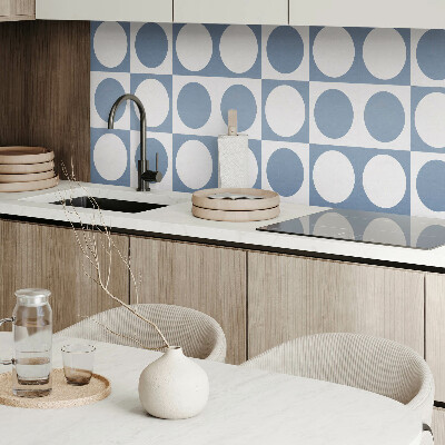 Rectangular wall panel Circular patterns in a mesh composition