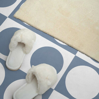 Rectangular wall panel Circular patterns in a mesh composition