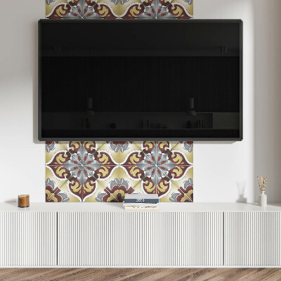 Rectangular decorative wall panel Floral decorative motif