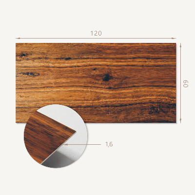 Rectangular wall panel Wood in a natural style