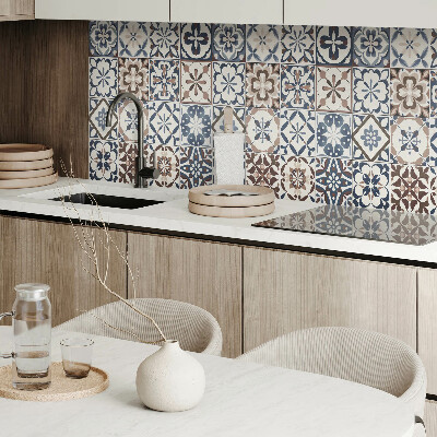 Rectangular bathroom wall panel Tiled artistic compositions