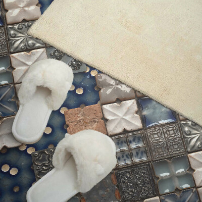 Rectangular decorative wall panel Mosaic tile layout