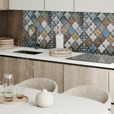 Rectangular wall panel Ceramic tile motifs