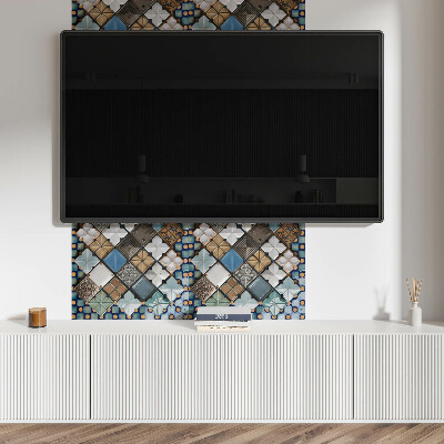Rectangular wall panel Ceramic tile motifs