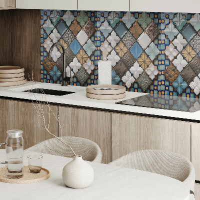 Rectangular wall panel Ceramic tile motifs