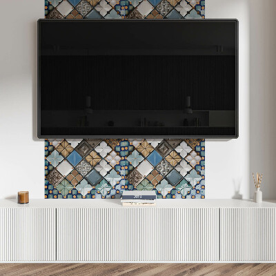 Rectangular wall panel Ceramic tile motifs