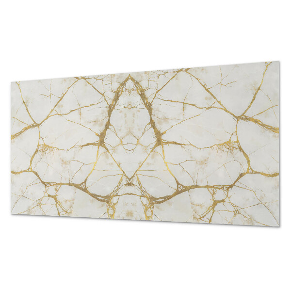 Rectangular bathroom wall panel Marble motif with subtle veins