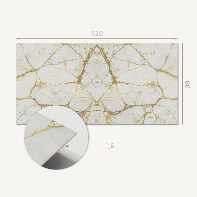 Rectangular bathroom wall panel Marble motif with subtle veins